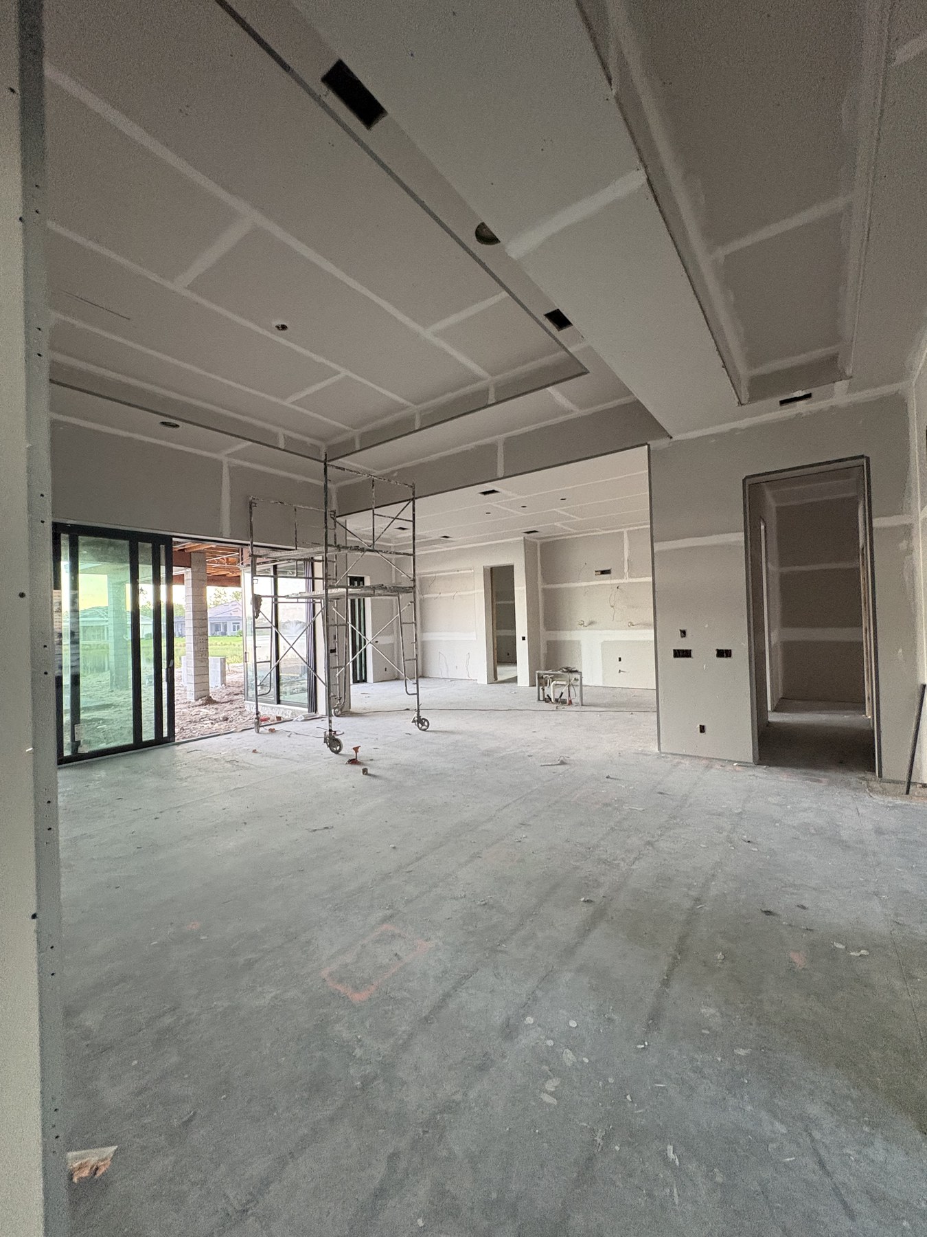 Drywall repair detail for Naples handyman home repair service