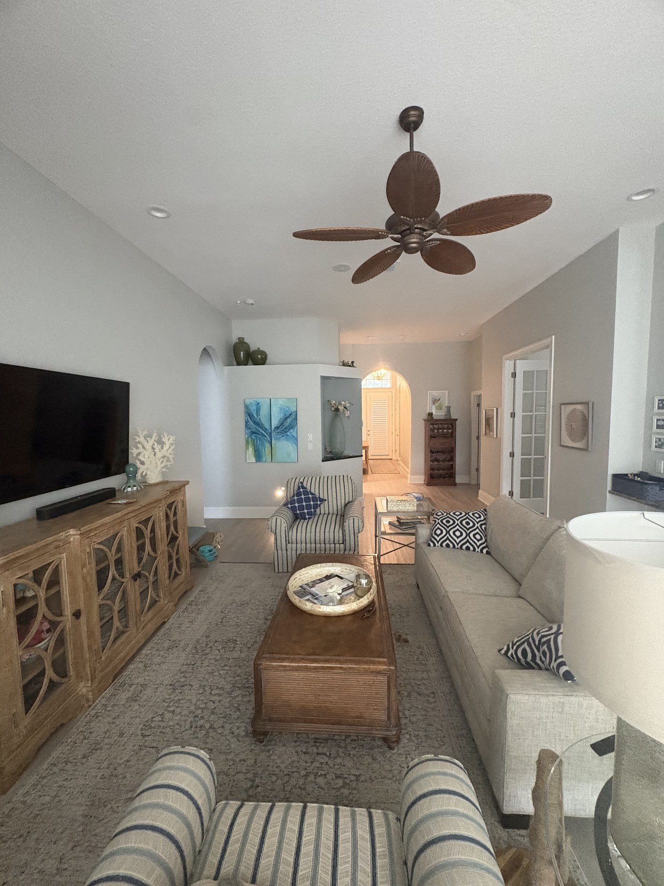 Painted interior living space for Naples handyman painting and home repair service