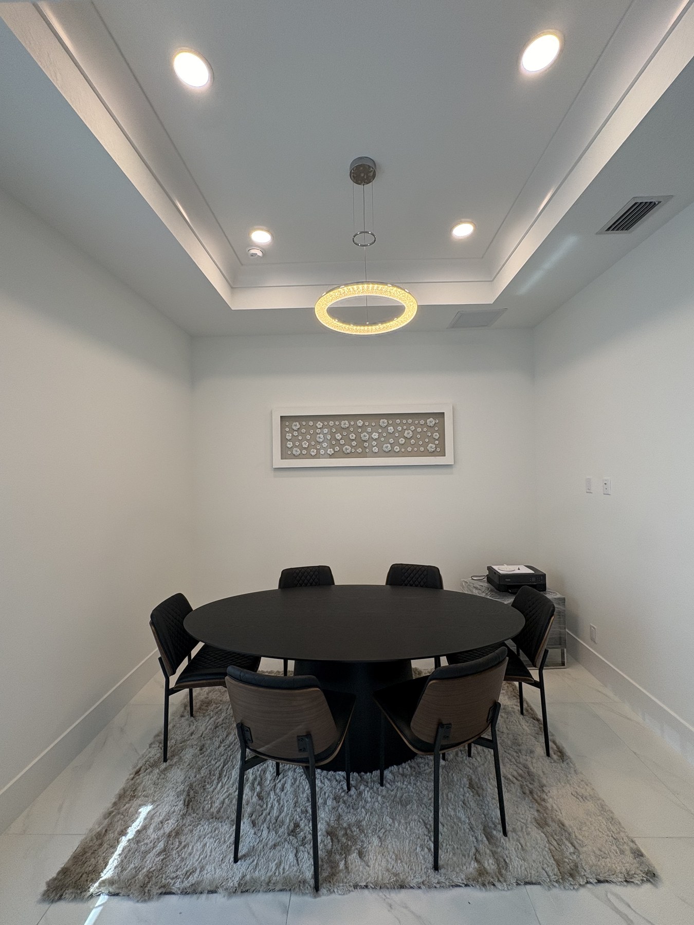 Painted interior wall and lighting update for Punta Gorda handyman repair work